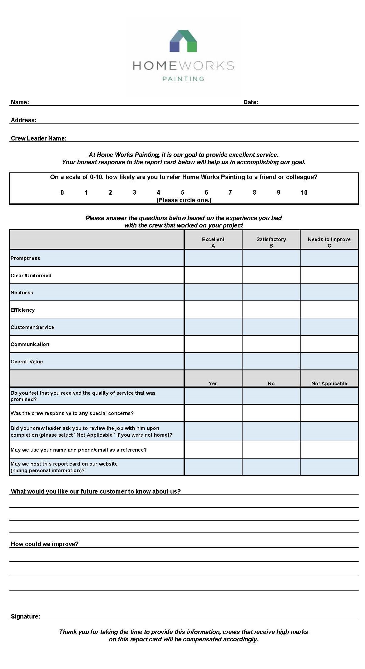 Report Card Portrait