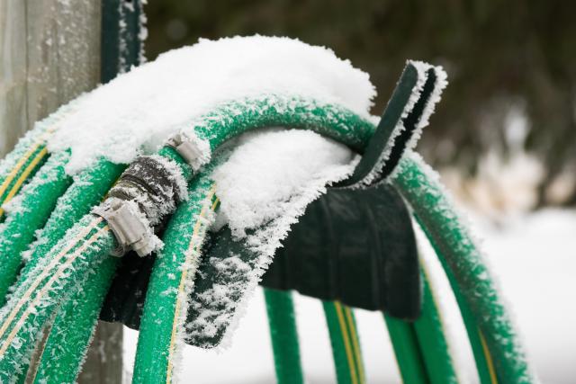 Frozen Garden Hose