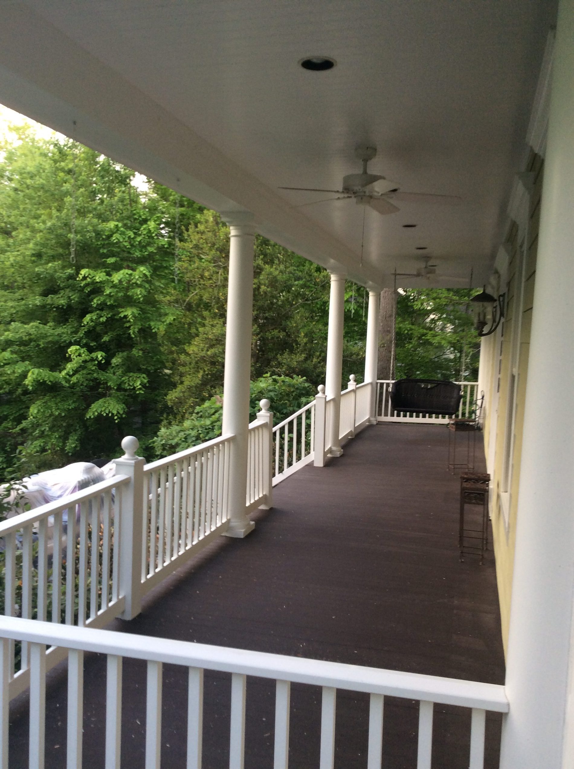 Porch Front Exterior Painting in Chantilly, VA