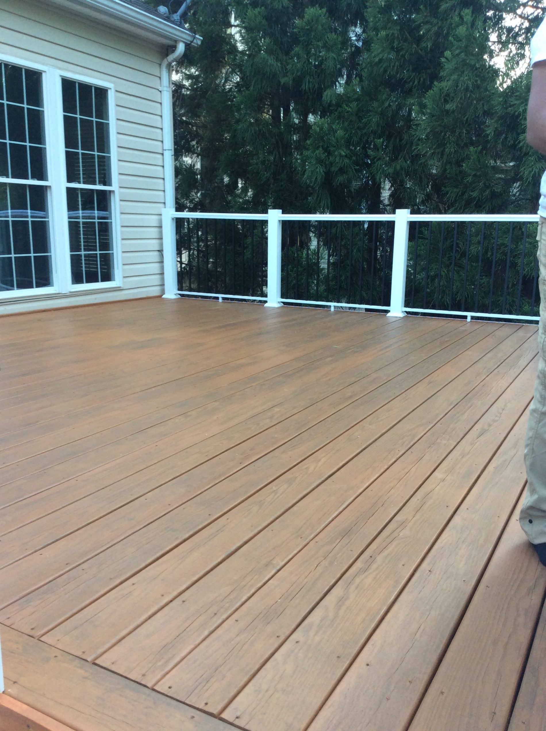 deck stained