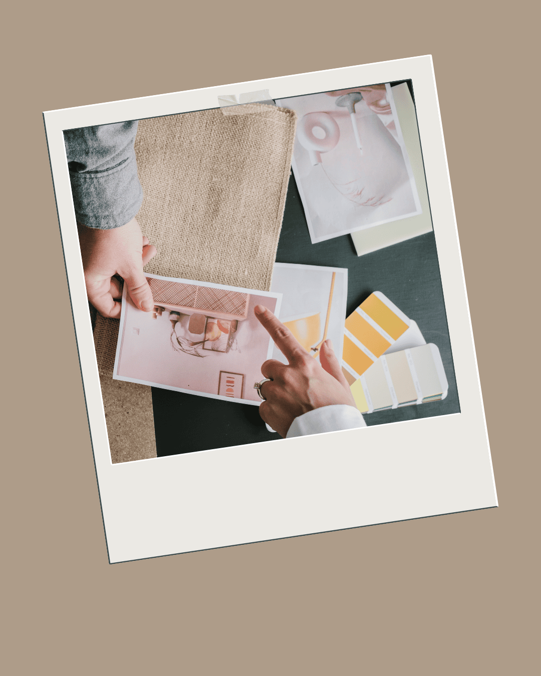 Brown and White Minimalist Interior Design Tips for Instagram Post